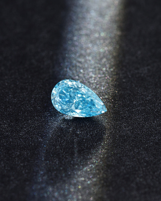 1.5Carat το εργαστήριο άνθρακα δημιούργησε το μπλε χαλαρό διαμάντι περικοπών αχλαδιών για τα δαχτυλίδια