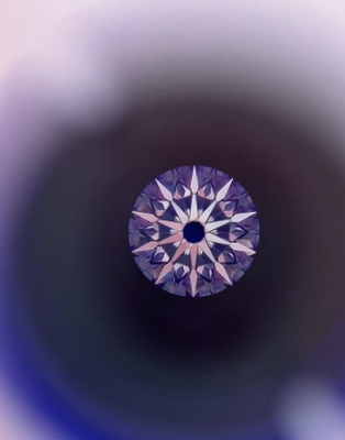 10 καρδιές βέλη Στρογγυλό σχήμα Εργαστήριο καλλιεργημένα διαμάντια Πιστοποιημένα συνθετικά διαμάντια