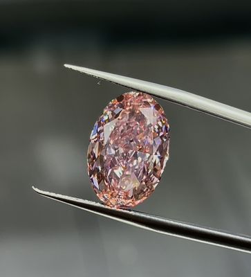 10CT Fancy Intense Pink Oval Σχήματος Εργαστηριακά Καλλιεργημένα Διαμάντια IGI Πιστοποιημένα Διαμάντια Ροζ Διαμάντια
