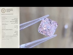Lab Created Colored Diamonds μαξιλάρι χαλαρό διαμάντι, φανταχτερό έντονο ροζ