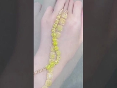 Διαμαντένιο βραχιόλι τένις Καλλιεργημένα διαμάντια Κίτρινο διαμάντι Κοσμήματα Κουσούνι σχήμα διαμάντι