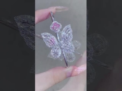 Τετραφυλλή τριφύλλι Λυλλιά Κοπή LV Κοπή Πεταλούδα Προϊόν Εργαστήριο δημιουργημένα διαμάντια Παραγωγή κοσμημάτων