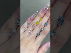 Πιστοποιημένα συνθετικά διαμάντια στρογγυλά χαλαρά διαμάντια εργαστηριακά καλλιεργημένα διαμάντια κοσμήματα δαχτυλίδια CVD