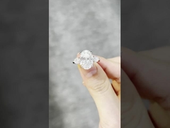 Εργαστηριακά κατασκευασμένα διαμάντια Κοσμήματα Τρεις πέτρες αρραβωνιασμός Δαχτυλίδια γάμου καλλιεργημένα διαμάντια