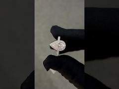 1.53ct αχλάδι γυναικείο δαχτυλίδι